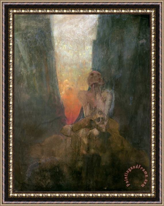 Alphonse Marie Mucha The Abyss 1899 Framed Print