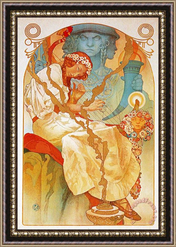 Alphonse Marie Mucha The Slav Epic 1928 Framed Painting