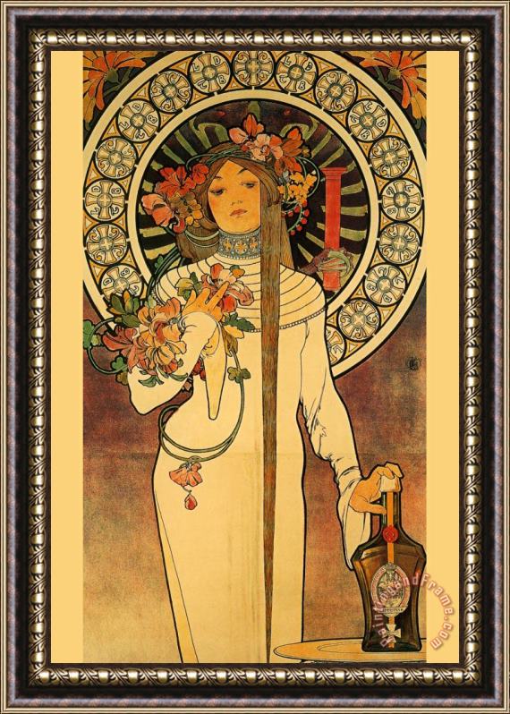Alphonse Marie Mucha Trappistine Liquors Framed Print