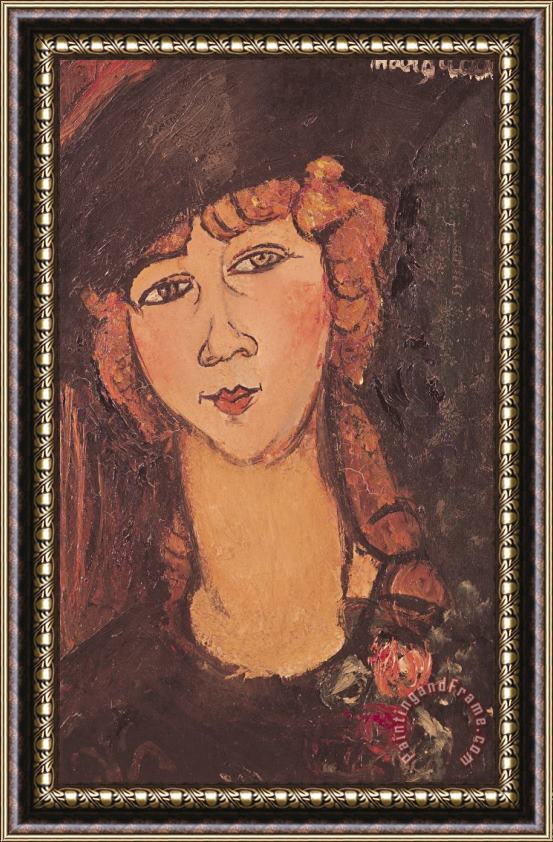 Amedeo Modigliani Lolotte Framed Painting
