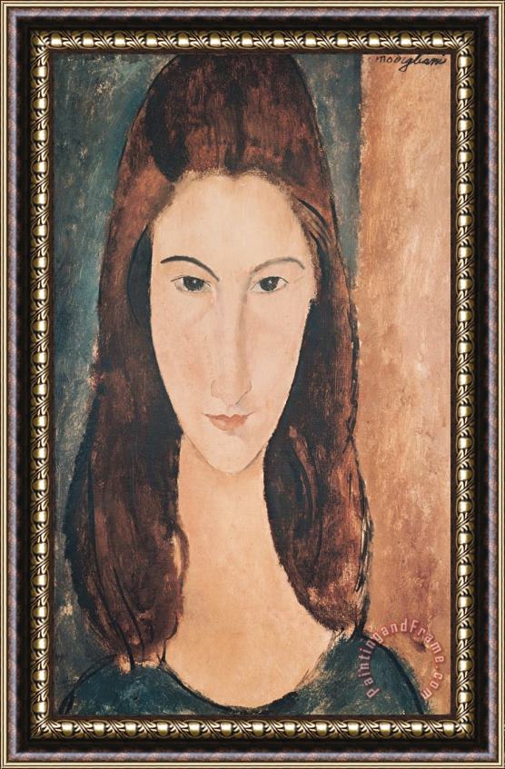 Amedeo Modigliani Portrait of a Young Girl Framed Print