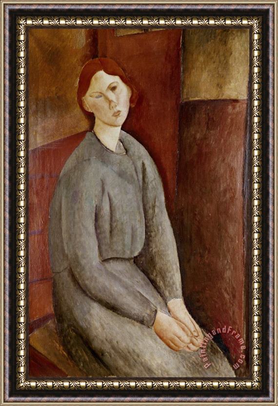 Amedeo Modigliani Portrait of Annie Bjarne Framed Print
