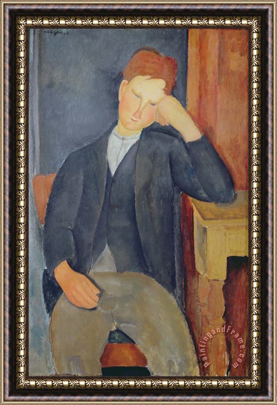 Amedeo Modigliani The young apprentice Framed Print