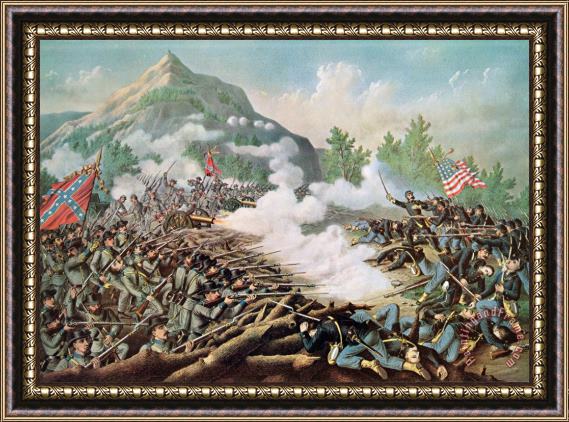 American School Battle of Kenesaw Mountain Georgia 27th June 1864 Framed Painting