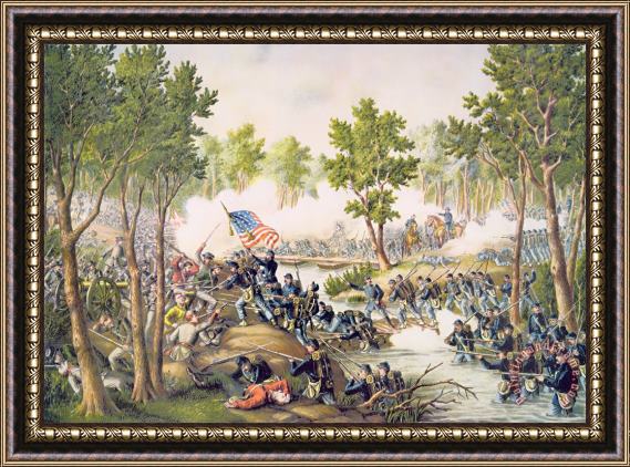 American School Battle of Spottsylvania May 1864 Framed Print