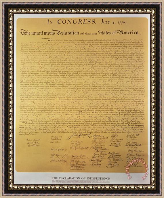 American School Declaration of Independence Framed Print