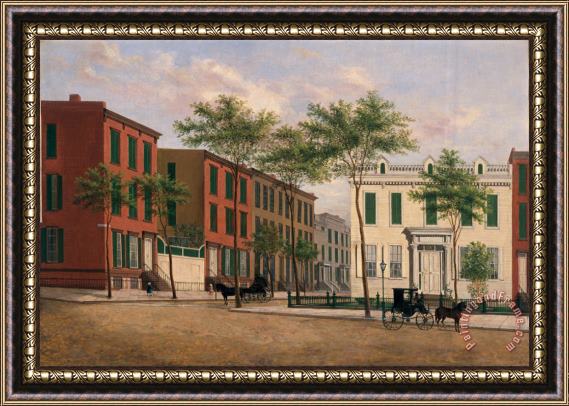 American School Street in Brooklyn Framed Print