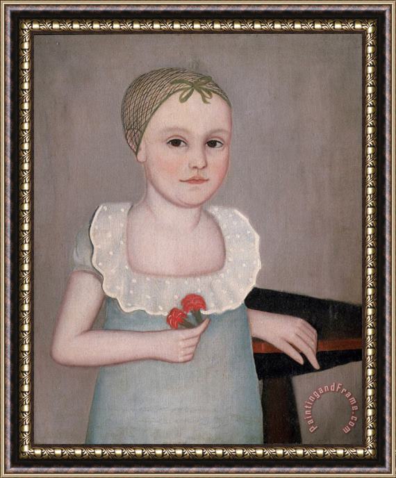 Ammi Phillips Henrietta Dorr Framed Painting
