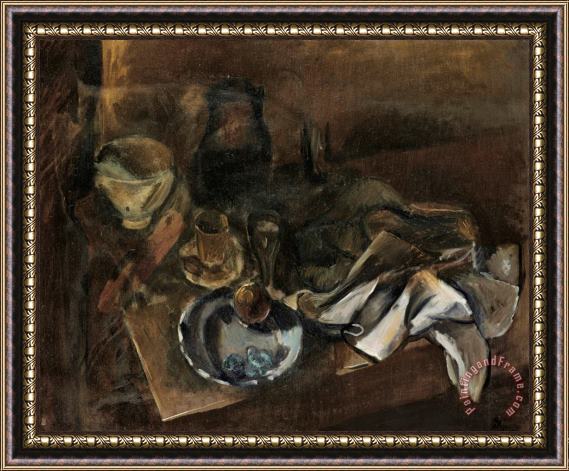 Andre Derain Table Garnie Framed Painting