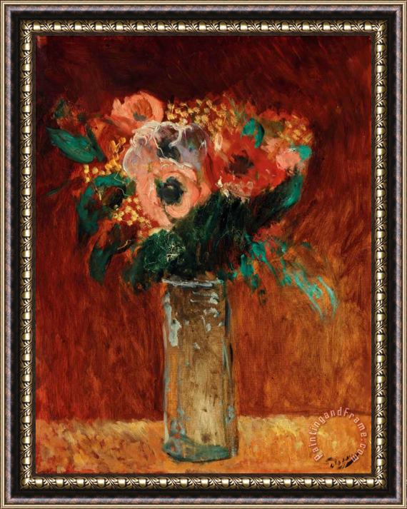 Andre Derain Vase De Fleurs Framed Painting