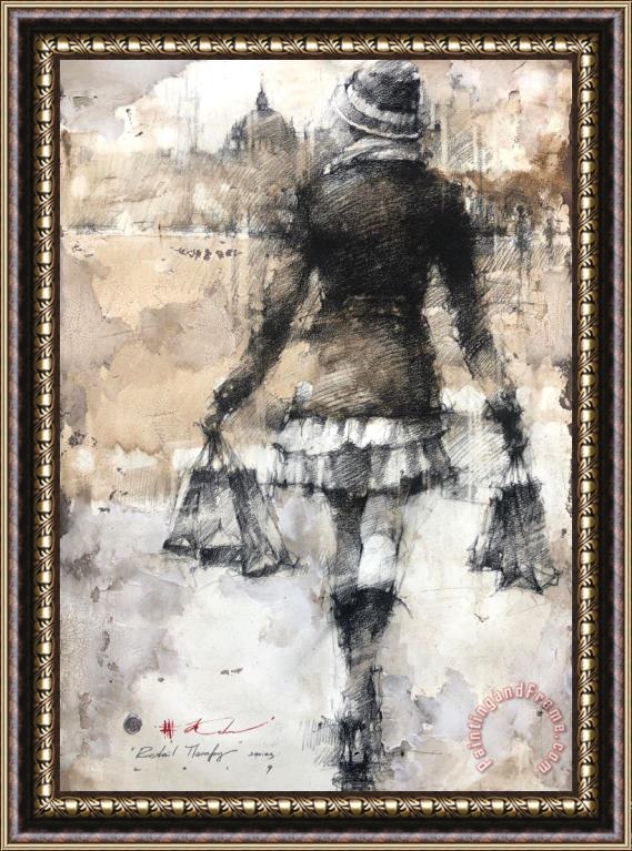 Andre Kohn Retail Therapy, 2019 Framed Painting