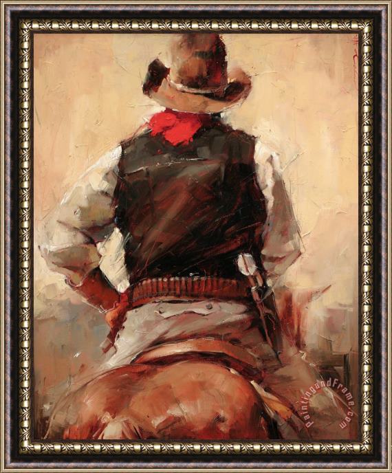 Andre Kohn The New Sheriff Framed Painting