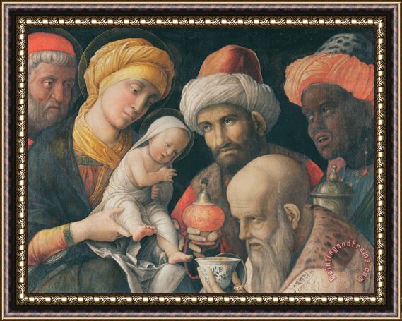 Andrea Mantegna Adoration Of The Magi Framed Painting
