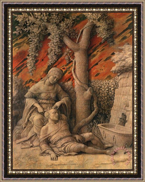 Andrea Mantegna Samson And Delilah Framed Painting