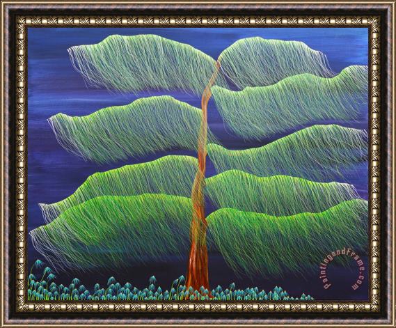 Andrea Youngman Waiting on the Moon with Love Framed Painting