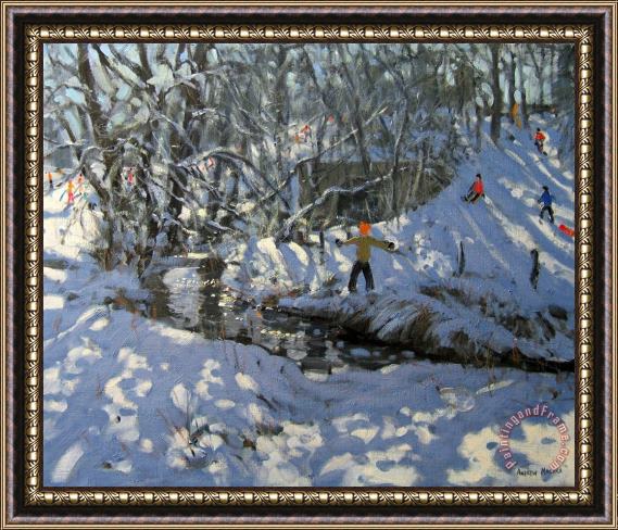 Andrew Macara Winter Stream Framed Painting