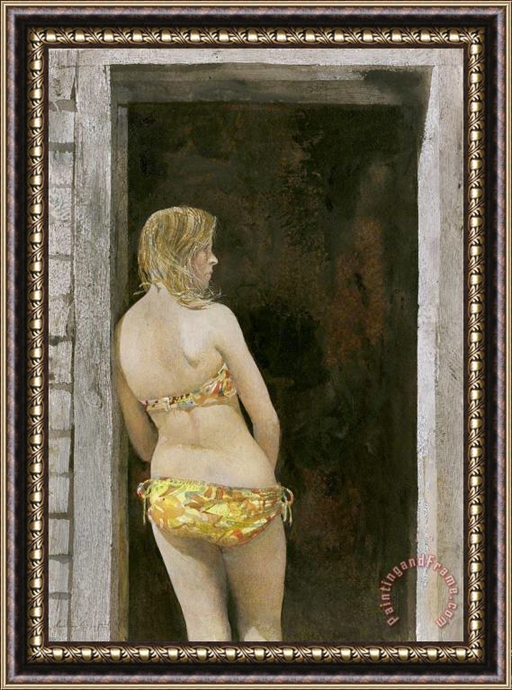 andrew wyeth Bikini 1968 Framed Painting