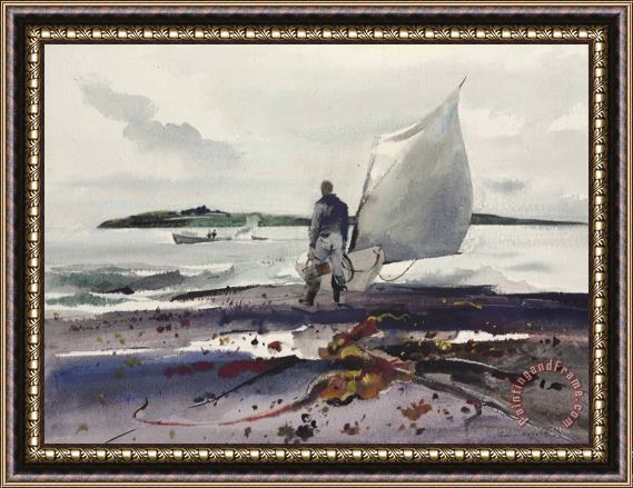 andrew wyeth Maine Coast Interlude, 1940 Framed Print
