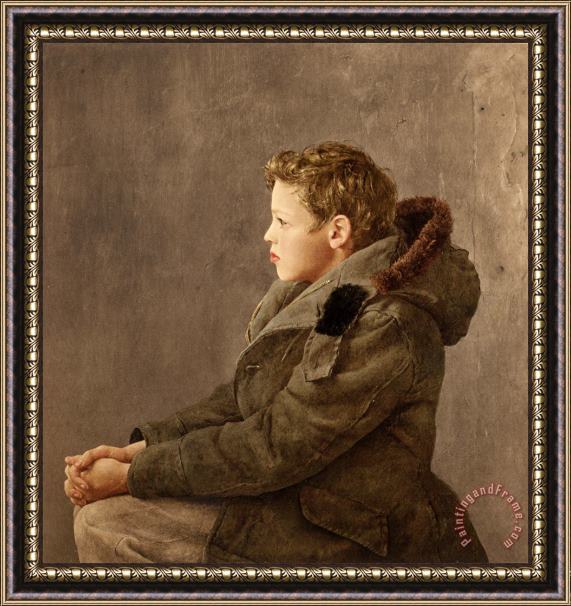 andrew wyeth Nicholas, 10 Years Old Framed Painting