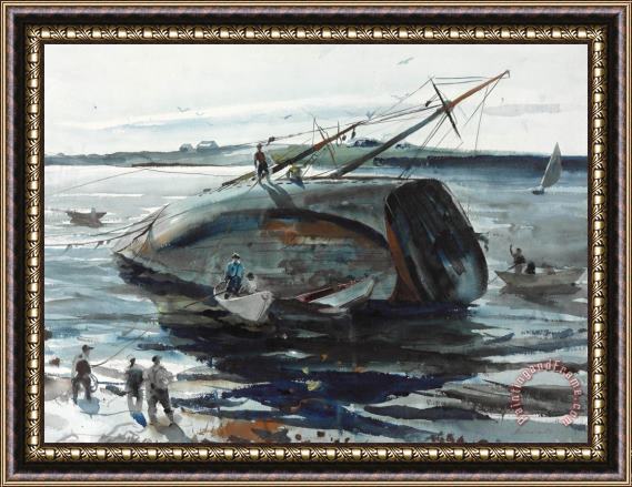 andrew wyeth Trawler Aground, 1940 Framed Print