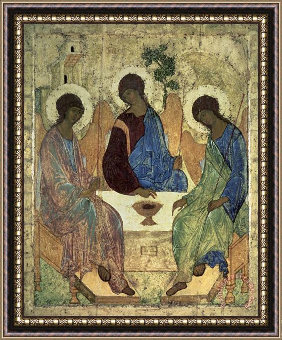 Andrey Rublyov The Holy Trinity Framed Print