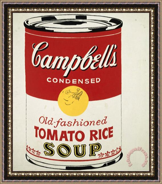 Andy Warhol Campbell S Soup Can C 1962 Old Fashioned Tomato Rice Framed Print