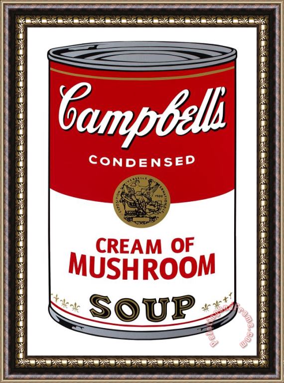 Andy Warhol Campbell S Soup I Cream of Mushroom C 1968 Framed Painting