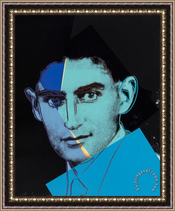 Andy Warhol Franz Kafka, From Ten Portraits of Jews of The Twentieth Century, 1980 Framed Painting