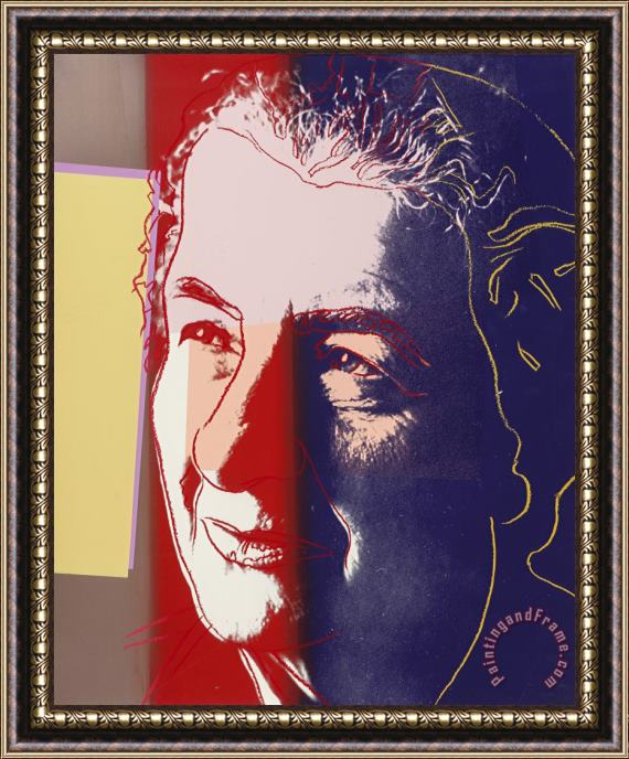 Andy Warhol Golda Meir, From Ten Portraits of Jews of The Twentieth Century, 1980 Framed Painting
