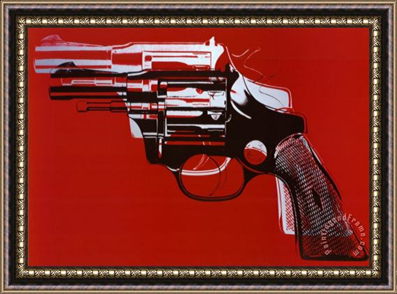 Andy Warhol Guns C 1981 82 Framed Painting