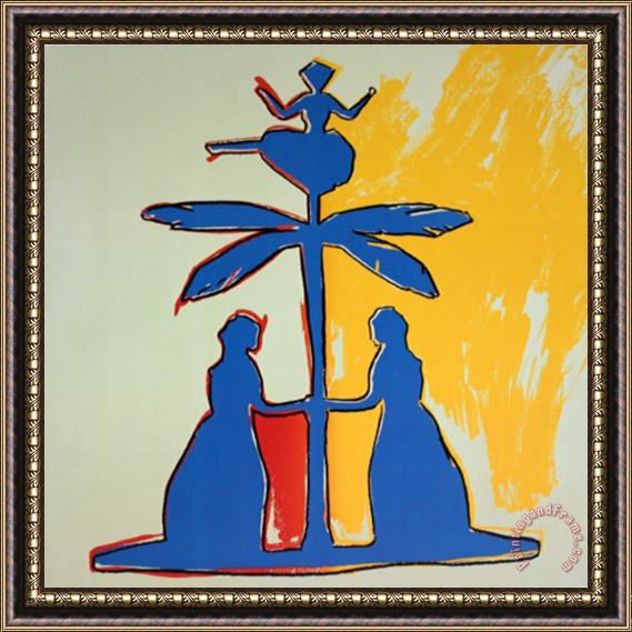 Andy Warhol Two Women Around a Tree Framed Painting