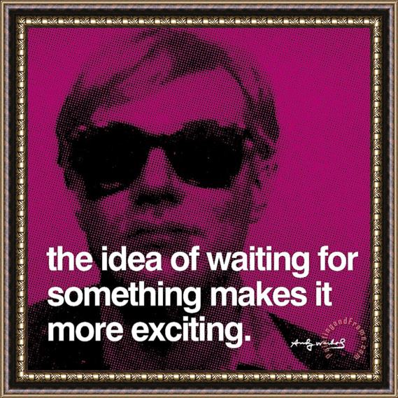 Andy Warhol Waiting Framed Print