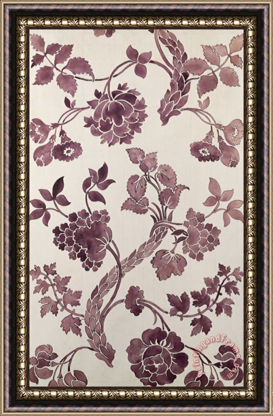 Anna Maria Garthwaite Design for a silk damask Framed Print