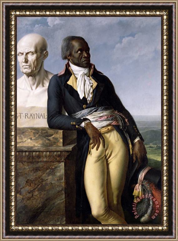 Anne Louis Girodet de Roucy-Trioson Portrait of Jean-Baptiste Belley Framed Print