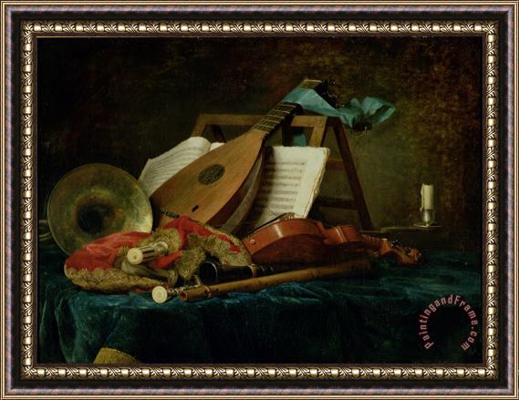 Anne Vallaer-Coster The Attributes of Music Framed Print