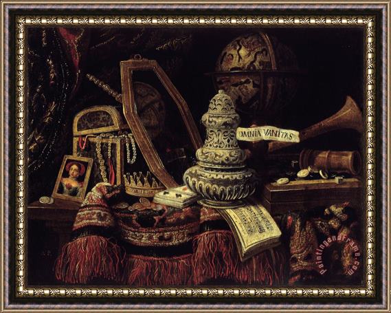 Anonymous French Artist Vanitas Framed Painting