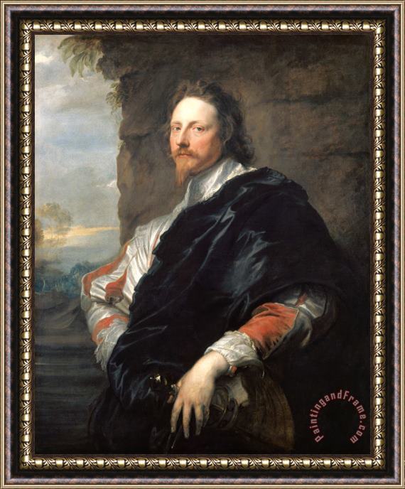 Anthonie Van Dyck Nicolas Lanier Framed Painting