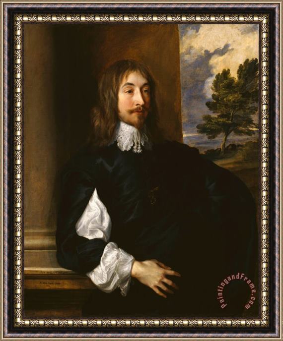 Anthonie Van Dyck Portrait of Sir William Killigrew Framed Painting