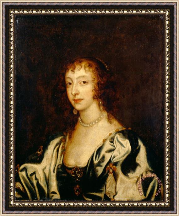 Anthonie Van Dyck Queen Henrietta Maria 2 Framed Print