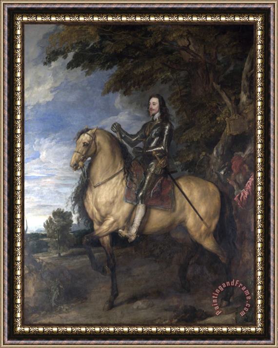 Anthony van Dyck Equestrian Portrait of Charles I Framed Print