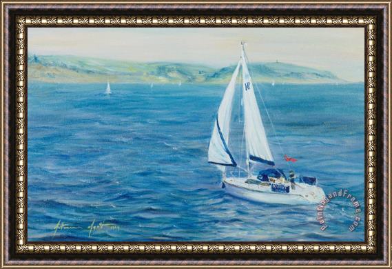 Antonia Myatt Sailing Home Framed Painting