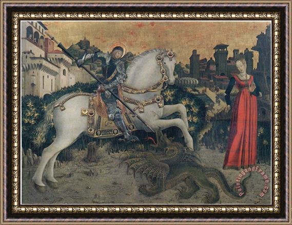 Antonio Cicognara Saint George And The Princess Framed Print