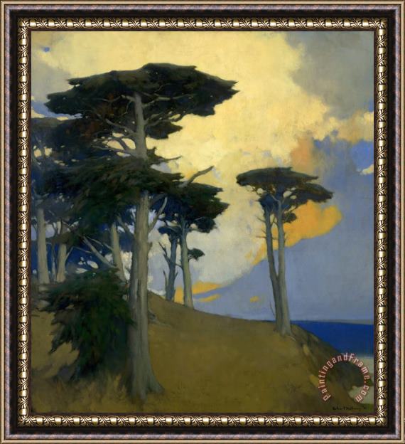 Arthur Frank Mathews Monterey Cypress Framed Print
