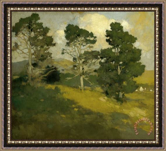Arthur Frank Mathews Monterey Pines Framed Print