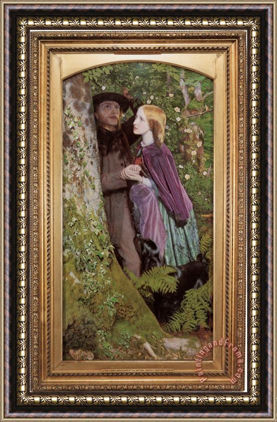 Arthur Hughes The Long Engagement Framed Painting