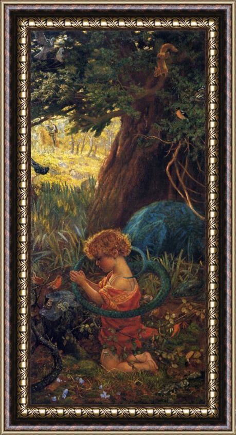 Arthur Hughes The Rescue Framed Painting