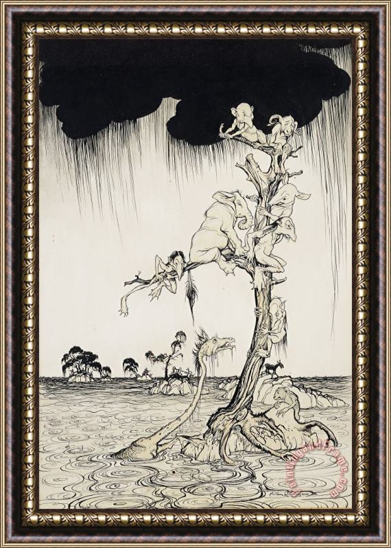 Arthur Rackham The Animals You Know Are Not As They Are Now Framed Painting