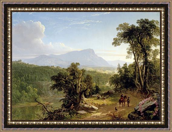 Asher Brown Durand Landscape Composition: in The Catskills Framed Painting