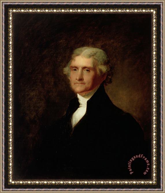Asher Brown Durand Portrait of Thomas Jefferson Framed Painting