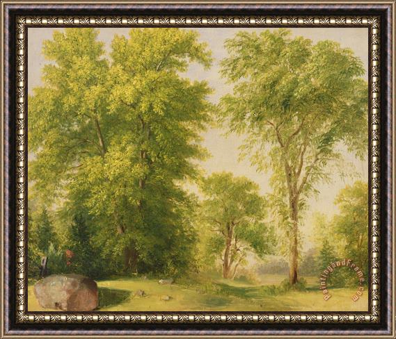 Asher Brown Durand Study from Nature - Hoboken Framed Painting